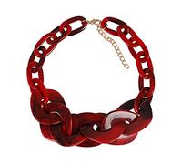 JPXXFM jewelry/necklaces fashion women's punk resin chunky chain large pendant necklace jewelry exaggerated retro acrylic necklace women's pendants