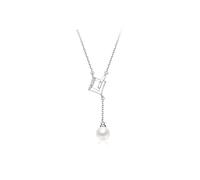 JPXXFM jewelry/necklaces gift necklace s925 freshwater pearl pendant chain 6-7mm white drop shape fashion jewelry women's pendants