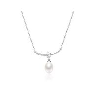 JPXXFM jewelry/necklaces necklace s925 freshwater pearl pendant chain 6-7mm white drop shape fashion jewelry girl women's pendants
