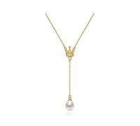 JPXXFM jewelry/necklaces necklace s925 freshwater pearl pendant chain white drop shape fashion female jewelry gift women's pendants