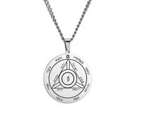 JPXXFM Jewelry New 2025 Arrival Pentacle Of Saturn Attracting Money Business Pendant Necklace Unisex Stainless Steel With For You Accessories Trendy Creative Gift Gift