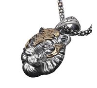 JPXXFM Jewelry New 2025 Arrival Retro Domineering Tiger Head Pendant Animal Necklace Suitable For Men's Fashion Punk Rock Hip Hop Trend With For You Accessories Trendy Creative Gift Gift