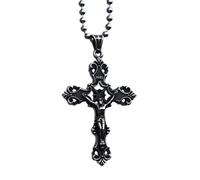 JPXXFM Jewelry New 2025 Arrival Steel Soldier Cross Men's Stainless Steel Necklace Crucifix Jesus Orthodox Pendant Chain With For You Accessories Trendy Creative Gift Gift