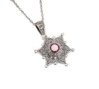JPXXFM Jewelry New 2025 Arrival Women's Retro Ruby Pattern Design Pendant Necklace Banquet Party s With For You s Trendy Creative Gift gift