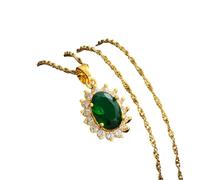 JPXXFM jewelry New 2025 Red/Green/Purple Colored Stones Pendant Necklaces Women Her Color Jewelry African Arab Middle East With For You Jewelry Fashion s Creative Gift, Free size, Necklaces