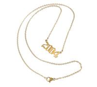 JPXXFM jewelry Retro Clavicle Chain Necklace for Women Delicate Digital Pendant Jewelry necklace