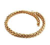 JPXXFM jewelry Wheat Chain Necklace Stainless Steel, Link Necklace 45CM-65CM Decorations