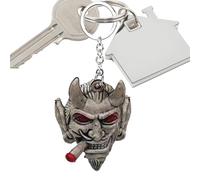JPXXFM Keychain,3D Resin Antique Silver Color Skeleton | Skull 3D Resin Keychain, Bag Fashion Ring Keyring, Car Ornaments