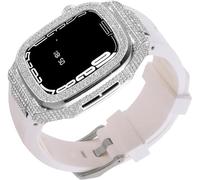 JPXXFM Kit de bracelet de montre en métal diamant pour 8 7 6 5 4 SE Series 44 mm 45 mm, accessoires de rechange avec outil
