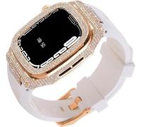 JPXXFM Kit de bracelet de montre en métal diamant pour 8 7 6 5 4 SE Series 44 mm 45 mm, accessoires de rechange avec outil