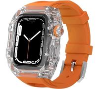 JPXXFM Kit de bracelet de montre transparent en pour 49 mm, 45 mm, 44 mm, bracelet de montre de sport RM transparent, pour iWatch Series 8/7/6/5/4/SE