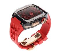 JPXXFM Kit de bracelet de montre transparent pour 45 mm 44 mm, coque de montre + bracelet de montre sport en fluo, pour iWatch Series 8 7 6 SE 5 4 Band Refit, 45MM, Agate