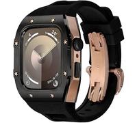 JPXXFM Kit de bracelet en robuste en acier inoxydable, pour Series 44 45 mm, accessoires de rechange pour montre homme et femme, remplacement de lunette en métal, pour iWatch 9