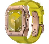 JPXXFM Kit de bracelet en robuste en acier inoxydable, pour Series 44 45 mm, accessoires de rechange pour montre homme et femme, remplacement de lunette en métal, pour iWatch 9