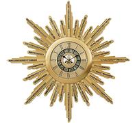JPXXFM Large Home Wall Mounted Clock Tick Tick Wall Decor Wall Mounted Wall Clock Retro Sun Shape for Living Room Home Bedroom Decorative Silent Non-Ticking Home Wall Mounted Clock Tick Tick Wall D