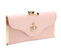 JPXXFM Light Wallet for Men Clutch Mobile Phone Long Evening Purse Cow Wallets for (Pink, 20cmx2.5cmx10cm)