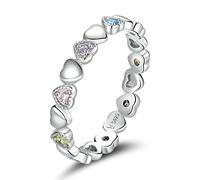 JPXXFM Love Heart Crystal Finger For Fine Jewelry