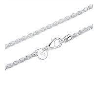 JPXXFM men's fine 3.0mm twisted rope chain size 16-30inch necklace