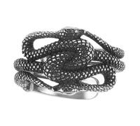 JPXXFM Metallic Snake Ring for Men Punk Finger Ring Gothic Jewelry for Men Women
