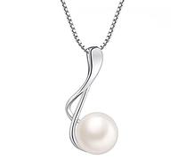 JPXXFM natural freshwater pearl 925 pendant twisted necklace high jewelry for women