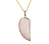 JPXXFM Natural Stone Wing Necklace For Women, Wing Necklaces - Reiki Wings Necklace Pendant, Necklaces For Women Birthday Valentine s