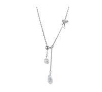 JPXXFM Necklace Women Shiny Clavicle Chain Necklace Jewelry Party Accessories Presents