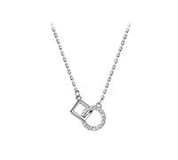 JPXXFM Necklace Women Square Clavicle Chain Necklace Jewelry Accessories Presents