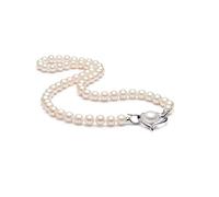 JPXXFM necklaces love heart 925 white freshwater pearl pendant necklace a two-wear fashion jewelry women's pendants