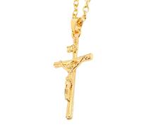 JPXXFM NecklMen, Religion Cross Necklwith Jesus on it - Hop for People, Jesus Cross Necklfor Christmas Thanksgiving