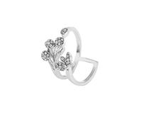 JPXXFM New butterfly inlaid zircon open ring female fashion jewelry index finger ring female Valentine's Day commemoratio