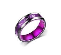 JPXXFM New Couple Rings Her King His Queen Stainless Steel For Women Men Crown Romantic Anniversary Wedding Bands Ring Jewelry