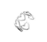 JPXXFM New wild ins wind jewelry retro ring female cold wind simple fashion geometric simple love heart-shaped opening ladies