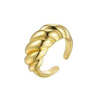 JPXXFM New wild twill ring INS retro simple spiral female niche temperament fashion open ring jewelry holiday girlfriend gift