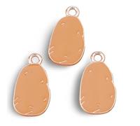 JPXXFM Ornaments 10pcs 10x18mm Vegetables Potato Charm Pendants for Making Cute Necklaces D.I.Y Bracelets Crafts Gifts Sculpture