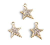 JPXXFM Ornaments 5pcs Chic Crystal Love Heart Charms for Making Pearl Pendants for Necklaces Bracelet D.I.Y s Sculpture