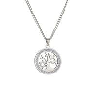 JPXXFM Ornaments New 2025 Aesthetic Tree Of Life Pendant Necklaces For Women Her European And Fashion Stainless Steel Amulet Gift With For You Jewelry Fashion s Creative Gift Sculpture