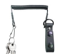JPXXFM Outdoor Retractable Reel Lanyard, Retractable Spring Coil Keychain,Coil Spring Outdoor Safety Lanyard - Stretch Cord, Built-in Steel Wire, Anti-lost, Anti-theft, Restraint