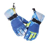 JPXXFM Parent-child ski gloves, warm gloves, cute printed gloves, riding gloves, windproof children's gloves, black Halloween dress