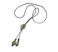 JPXXFM Pendant Neck Decoration Necklaces Pendants Long Sweater Fashion Clavicle Chain Collar Jewelry Bead Necklace Leaf Ceramic Beads