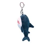 JPXXFM Plush Shark Keychain Lightweight Soft Stuffed Animal Ornament for Bags and Keys Creative Cute Blue Design Gift for Birthday Christmas Valentine Day Zinc Alloy and PP Cotton