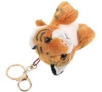 JPXXFM Plush Tiger Keychain Unique Animal Shape Bag Charm for Adults Soft Decorative Pendant for Backpack School Bag Accessories Gift for Birthdays and Holidays