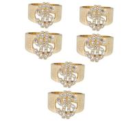 JPXXFM Punk US Cubic Zirconia Womans Finger Golden