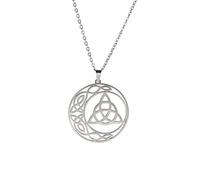 JPXXFM Religious Pentagram Pendant Hip-Hop Stainless Steel Hollow Cut Off Amulet Present