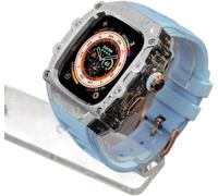 JPXXFM RM Style Boîtier de montre en alliage + bracelet de montre, pour 2 49 mm, pour homme et femme, bracelet de montre de sport en et kit d'étui, pour iWatch série 8