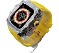 JPXXFM RM Style Boîtier de montre en alliage + bracelet de montre, pour 2 49 mm, pour homme et femme, bracelet de montre de sport en et kit d'étui, pour iWatch série 8