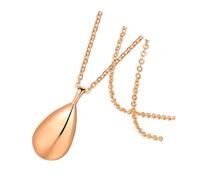 JPXXFM Rose Water Drop Urn Necklace for Ashes with 2.0mm 51cm Chain, Aromatherapy Essential Oil Diffuser Pendant Jewelry for Women Memorial Keepsake