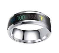 JPXXFM Sensitive Couple Ring Mens Jewelry Stylish Jewelry Titanium Mood Steel Band Ring Wedding Bands for Him Wedding Band Couples Tungsten Rings Couple Ring Jewelry Stainless Steel