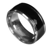 JPXXFM Sensitive Couple Ring Mens Jewelry Stylish Jewelry Titanium Mood Steel Band Ring Wedding Bands for Him Wedding Band Couples Tungsten Rings Couple Ring Jewelry Stainless Steel