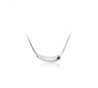 JPXXFM sliver beads pendant necklace for women link snake chain fine jewelry bijoux