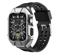 JPXXFM Soft Band Metal Case Sets,45mm 44mm,Strap Sport Wristband,Series 8 7 6 5 4 SE Bracelet Replace